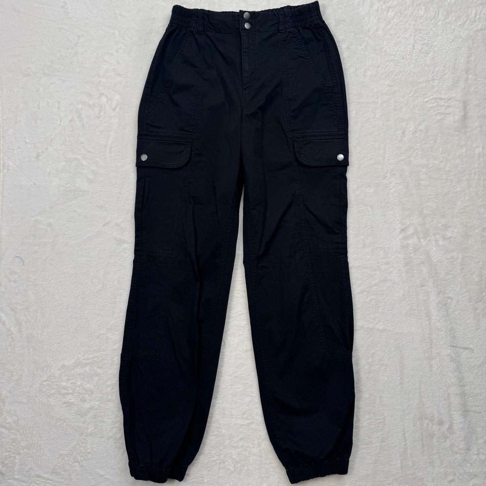 Garage Cargo‎ Joggers Women P/S Black Utility Streetwear Elastic Waist Pants